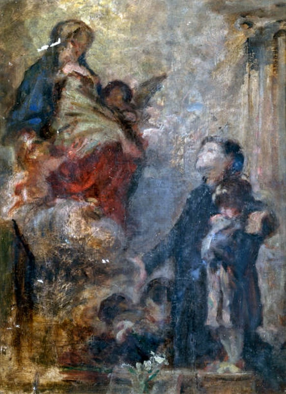 Studio per San Luigi e la Vergine Maria